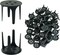 50PCS Floral Foam Plastic Base Holder Flower Foam Anchor Pins Floral Craft Arrangement Supplies for Wedding Party Holiday Decoration